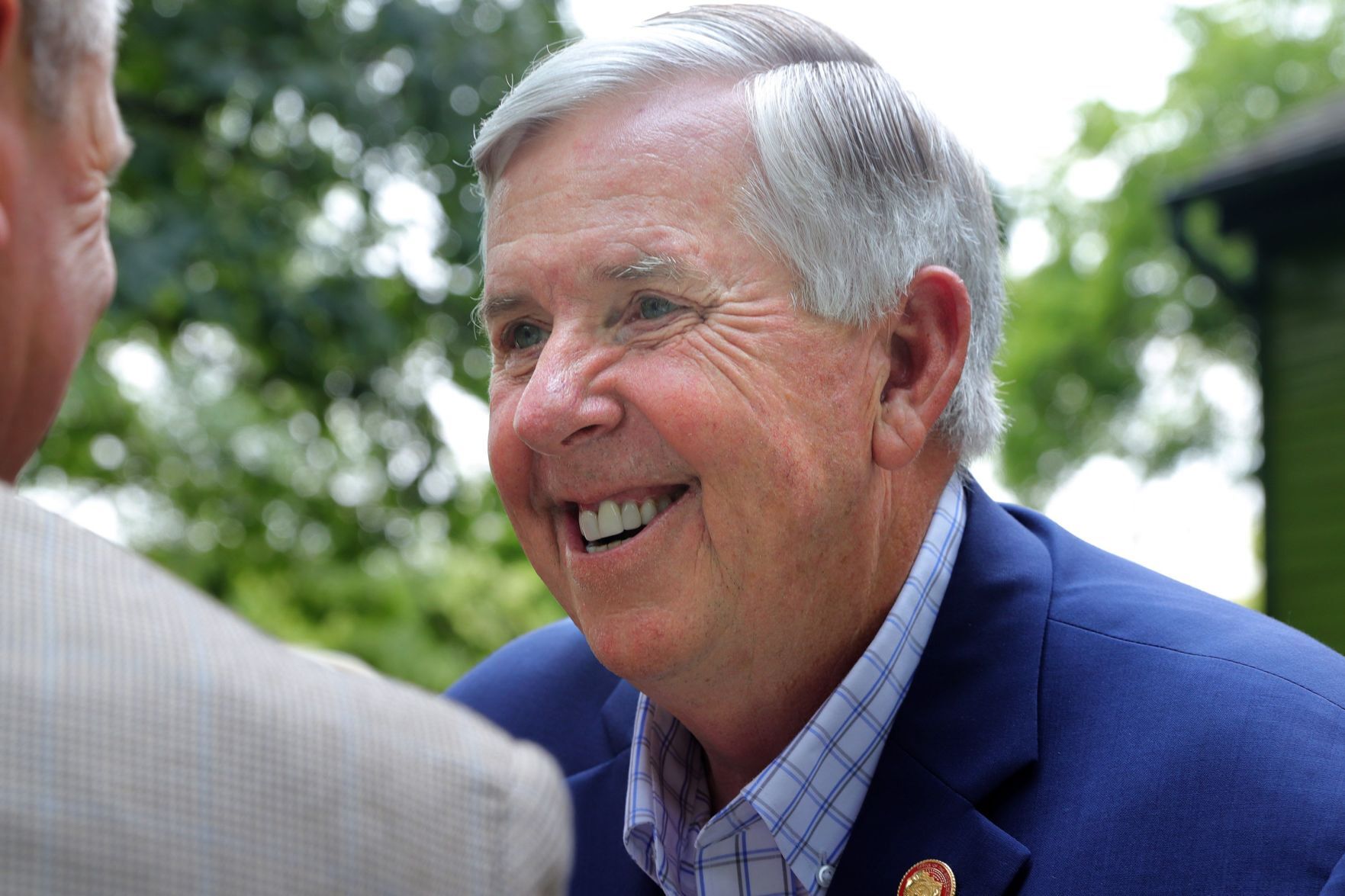 Missouri Gov. Mike Parson visits historic sites